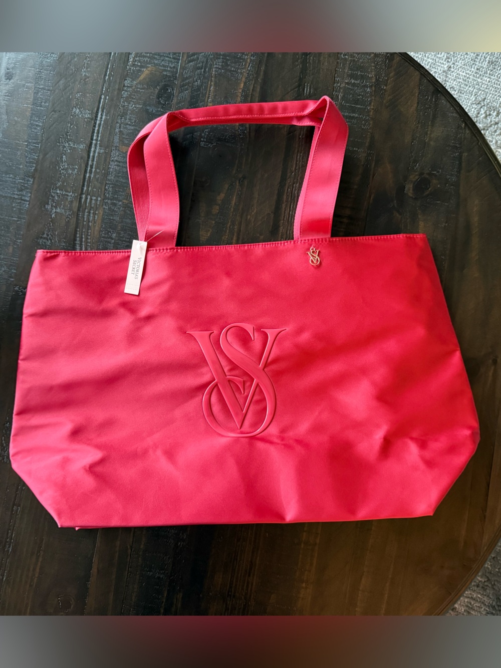 Victoria's Secret Pink Embossed VS Logo Tote